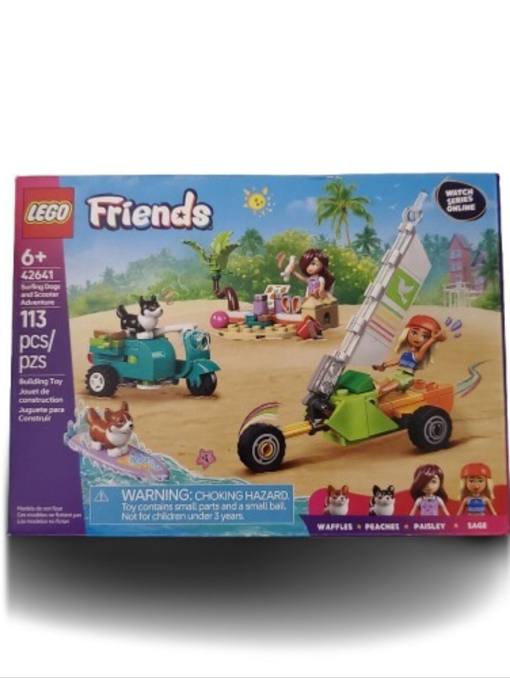 New In Box LEGO Friends Surfing Dog and Scooter Adventure 42641